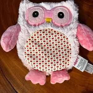 Warmies Hooty Owl Plush Intelex Microwavable  Weighted Sensory Sleep Aid Comfort